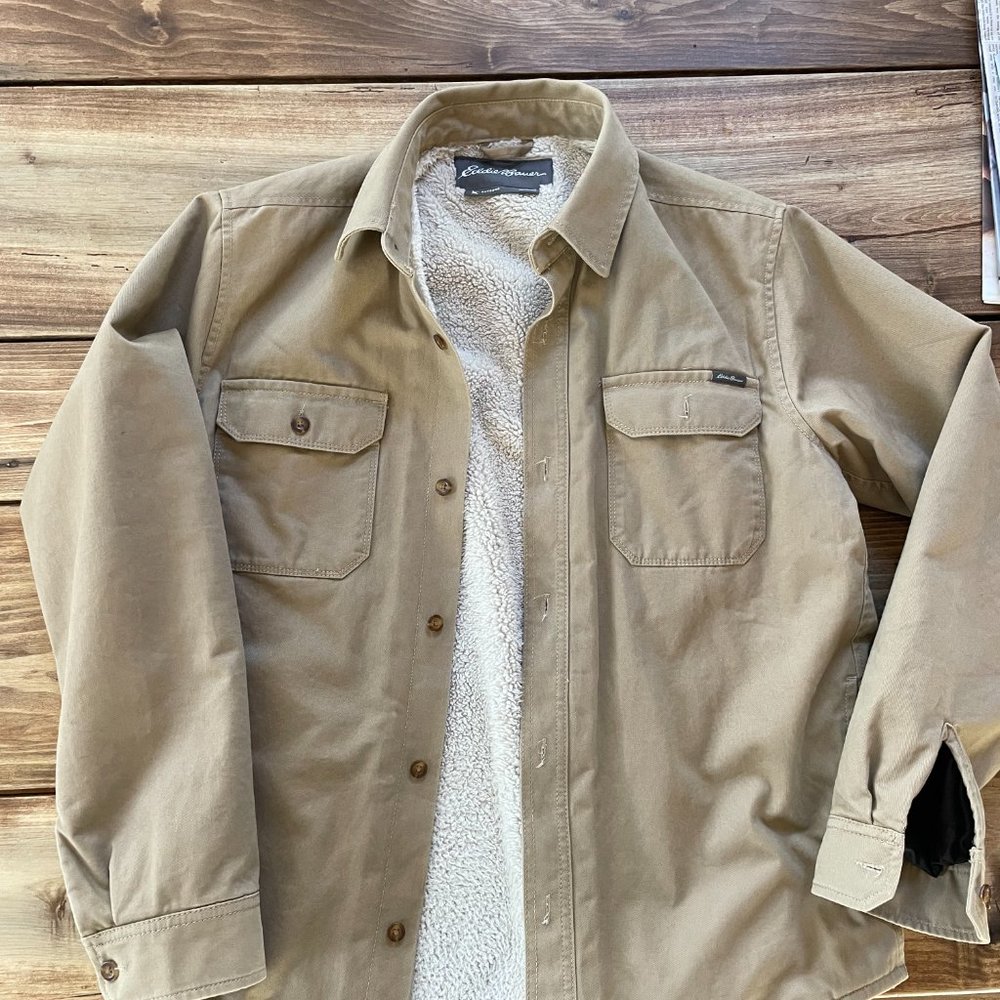 Eddie Bauer Fleece Lined Shirt Jacket